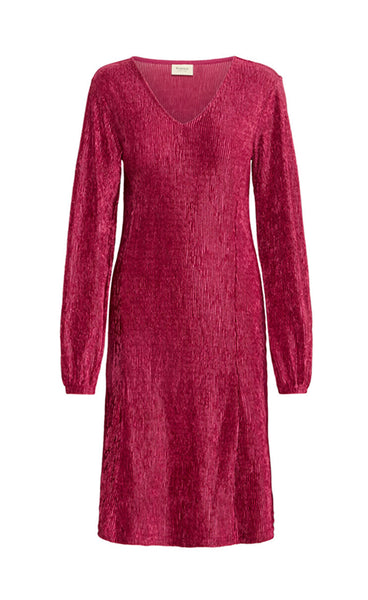 Calista dress 1 - beet red