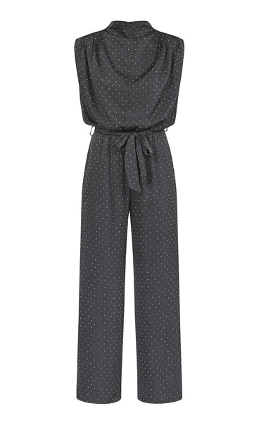 Guto jumpsuit - black/silver