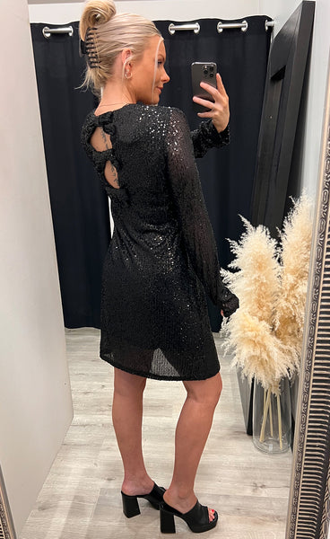 Haliana dress - black glitter