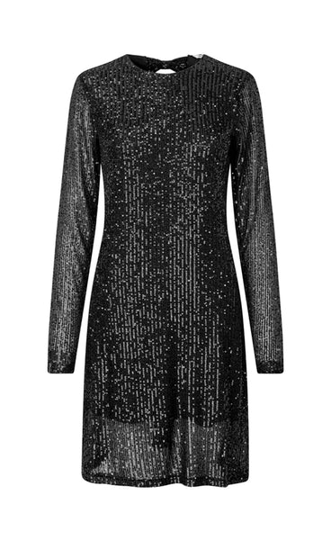 Haliana dress - black glitter