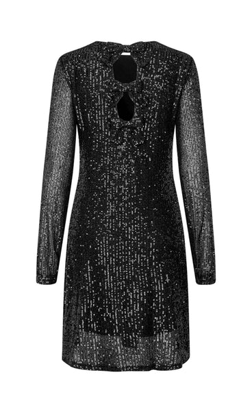 Haliana dress - black glitter