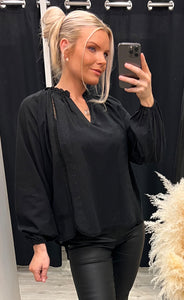 Ines blouse - black