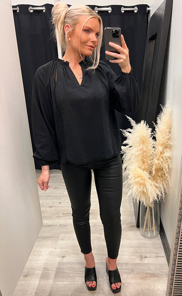 Ines blouse - black