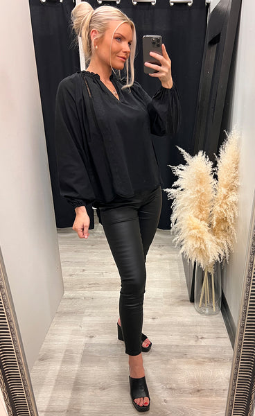 Ines blouse - black