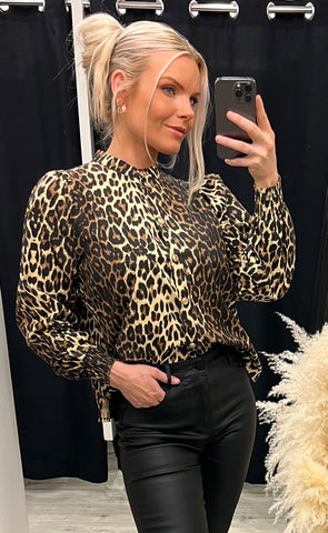 Amira blouse - leopard