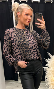 Theresa blouse - leopard