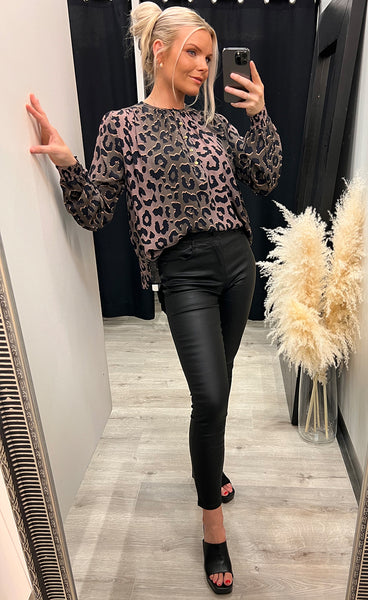 Theresa blouse - leopard