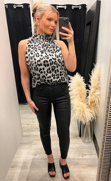 Liva top - grey leo