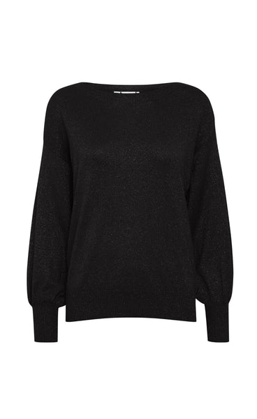 Mopaz lurex pullover - black glitter