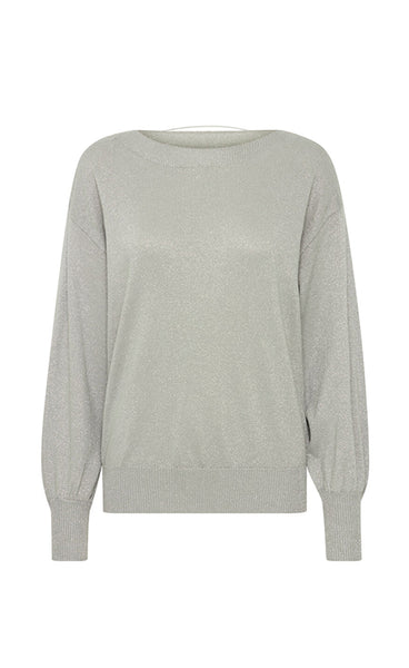 Mopaz lurex pullover - silver