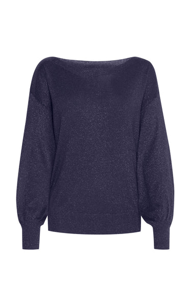 Mopaz lurex pullover - maritime blue