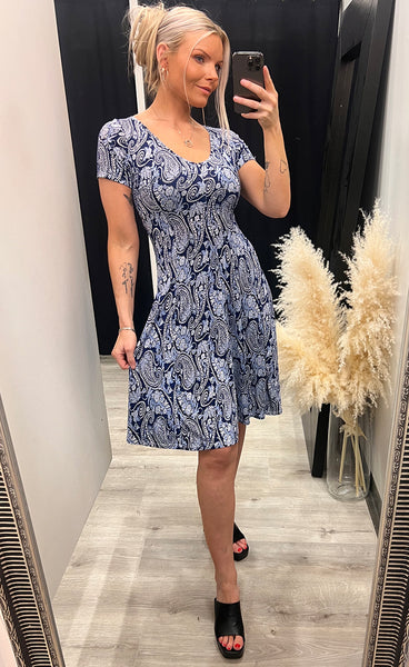 Joanna dress - navy mix