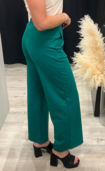 Kate long wide pants - green