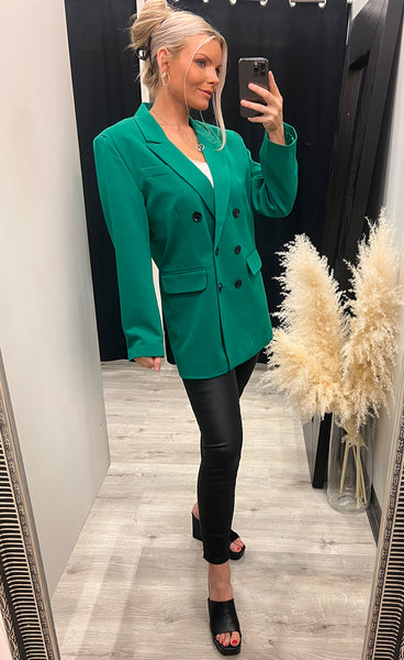 Estale oversized blazer - ultramarine green