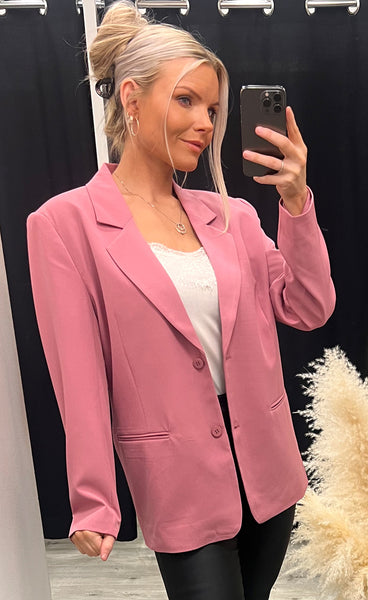 Kate oversize blazer - heather rose