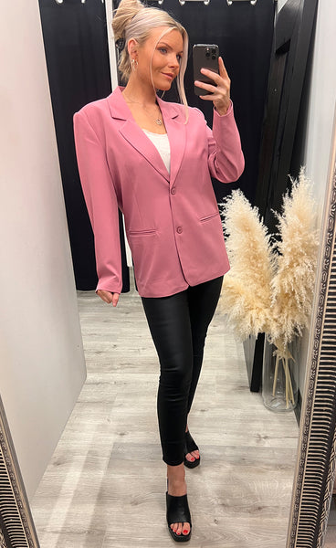 Kate oversize blazer - heather rose