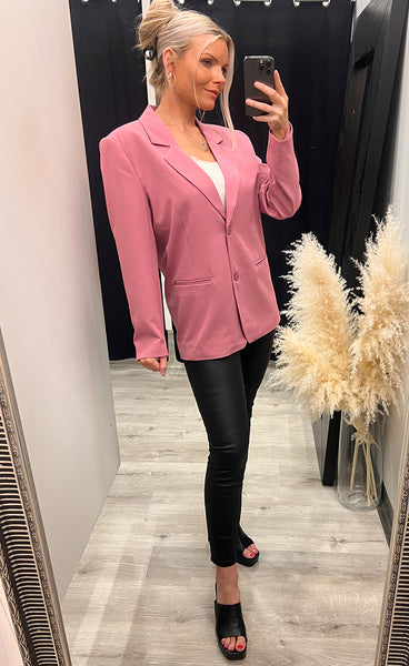 Kate oversize blazer - heather rose