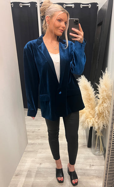 Donna blazer - blue coral