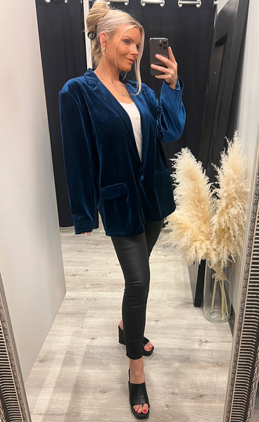 Donna blazer - blue coral