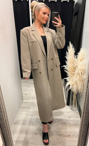 Magda oversized coat - taupe