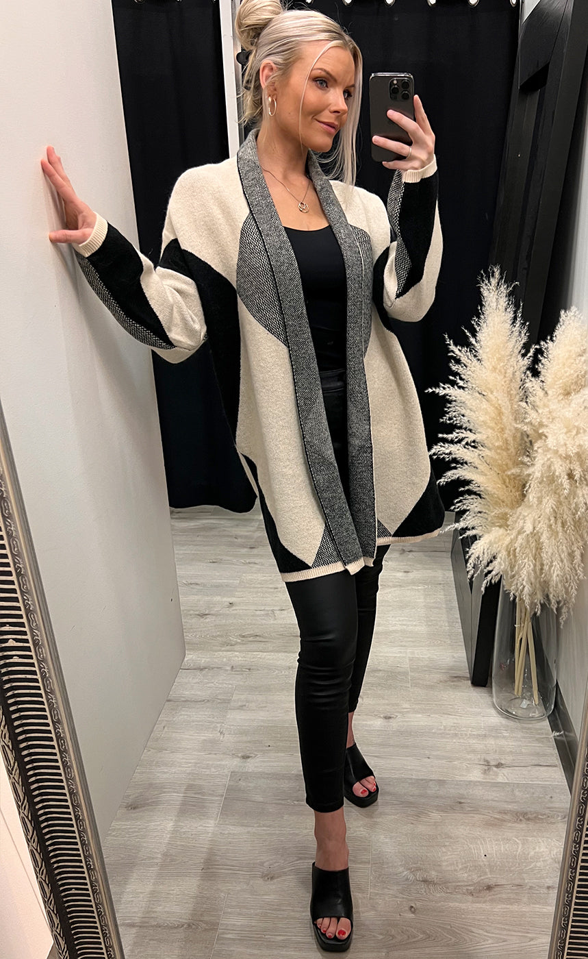 Aris cardigan - beige mix