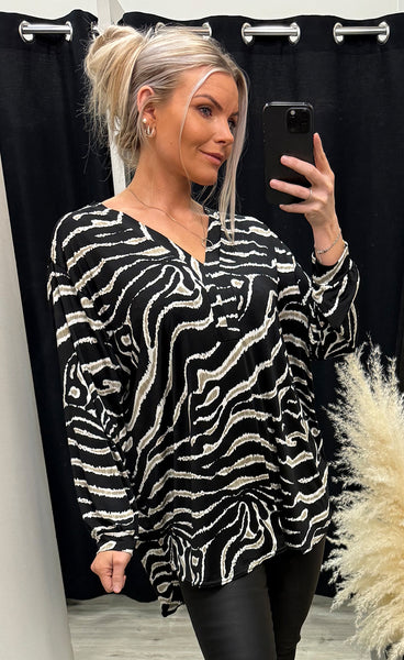 Lori teygjubolur - black/zebra