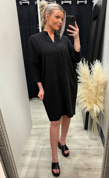 Glenda tunic - black