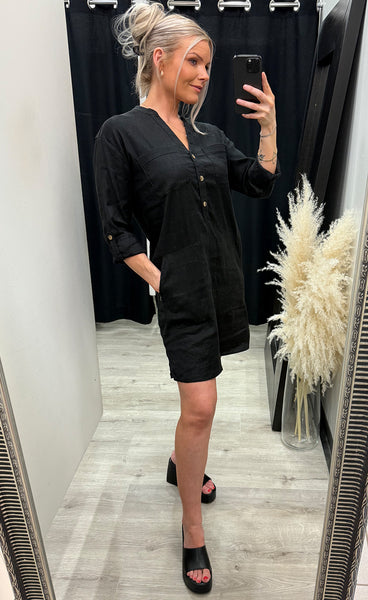 Luca short dress - black