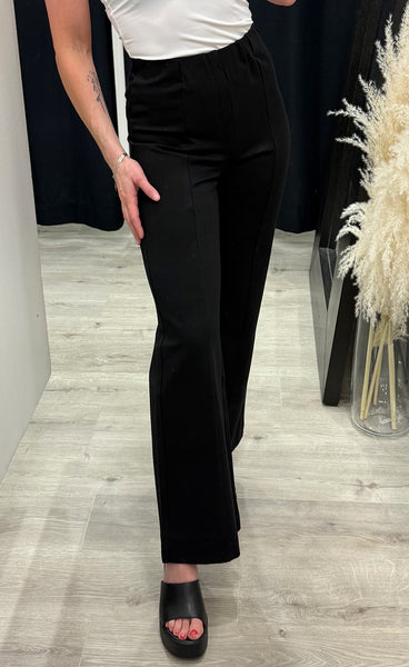 Marcia wide leg pant - black