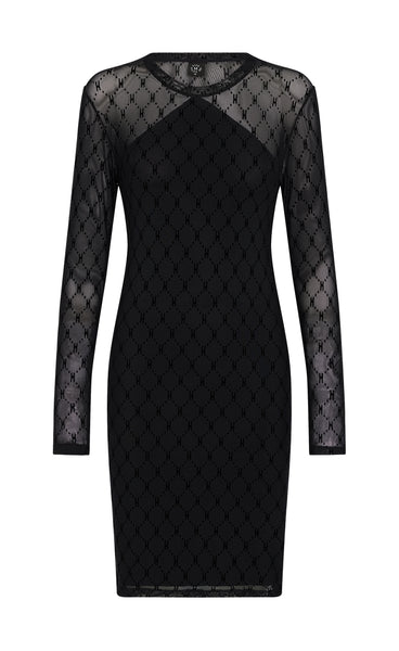 HYPE mesh dress - black