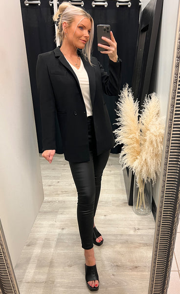 Laura Jo blazer - black