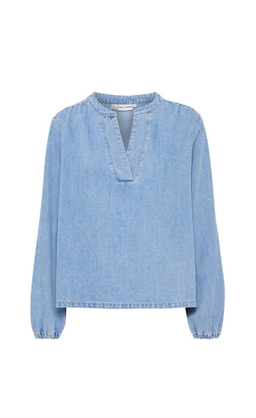 Malia blouse - light blue denim