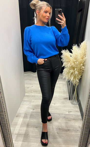 Ima puff sweatshirt - strong blue