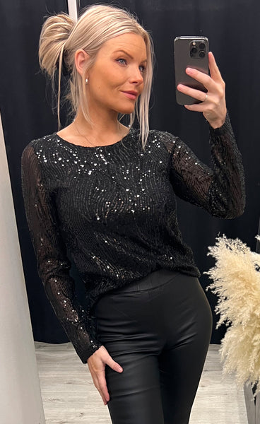 Salma top - black