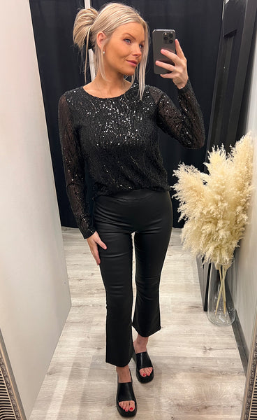 Salma top - black