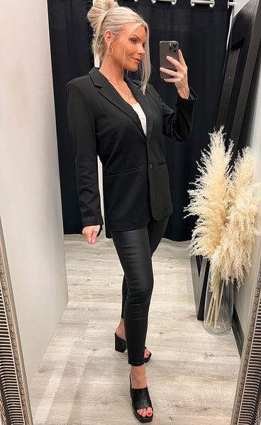 Kate oversize blazer - black