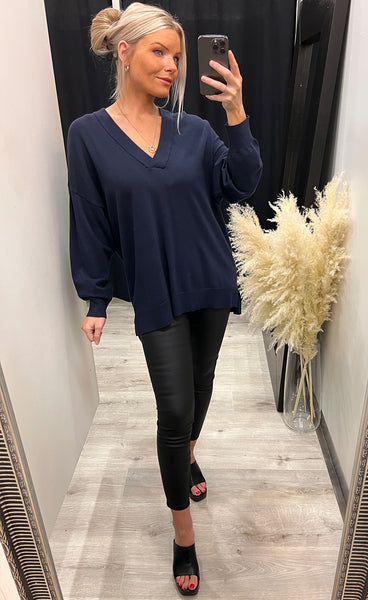 Neila v pullover - navy