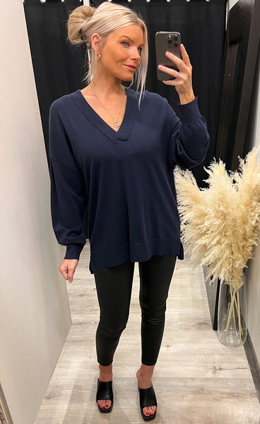 Neila v pullover - navy