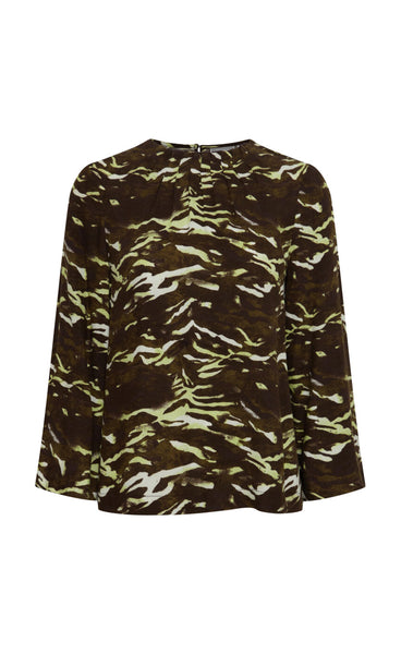 Zuri blouse 1 - dark olive