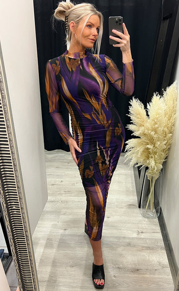 Stephanie dress - purple