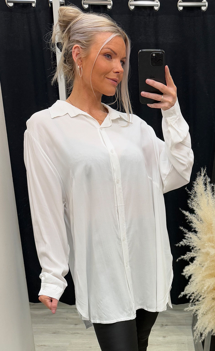 Ola oversized shirt - white