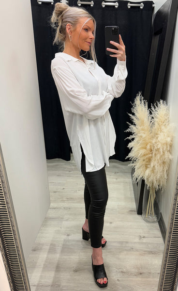 Ola oversized shirt - white