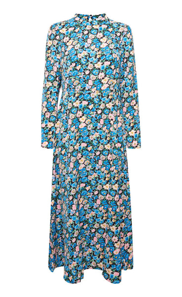 Aria dress - blue flower