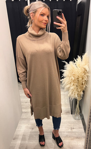 Alma dress PLUS - oxford tan