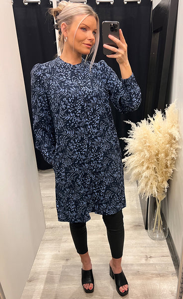 Silje dress 1 - navy mix