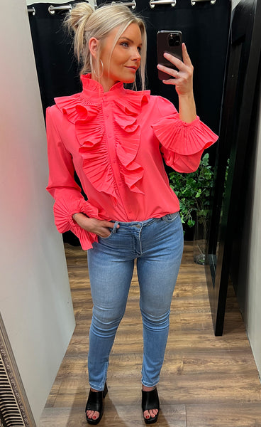 Coco blouse - hotpink