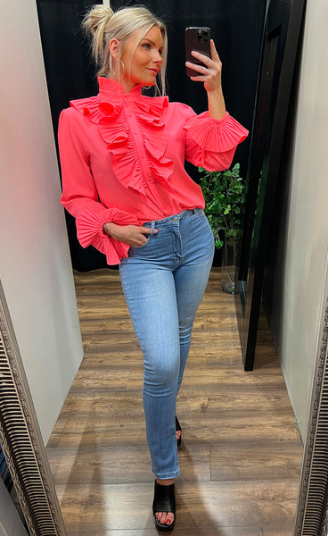 Coco blouse - hotpink