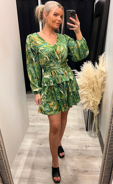 Daniela dress - green mix